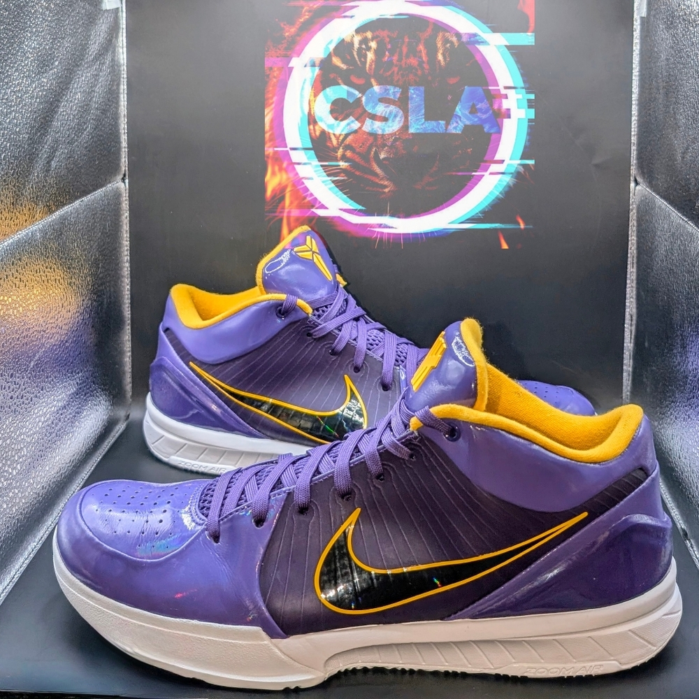 Nike Undefeated x Kobe 4 Protro Court Purple Los Angeles Lakers VNDS